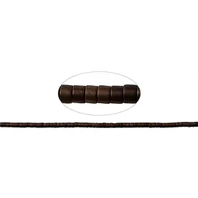 Strand cylinder (Heisihi), hematin coffee (dyed) matt, 01 x 01mm | Marco Schreier