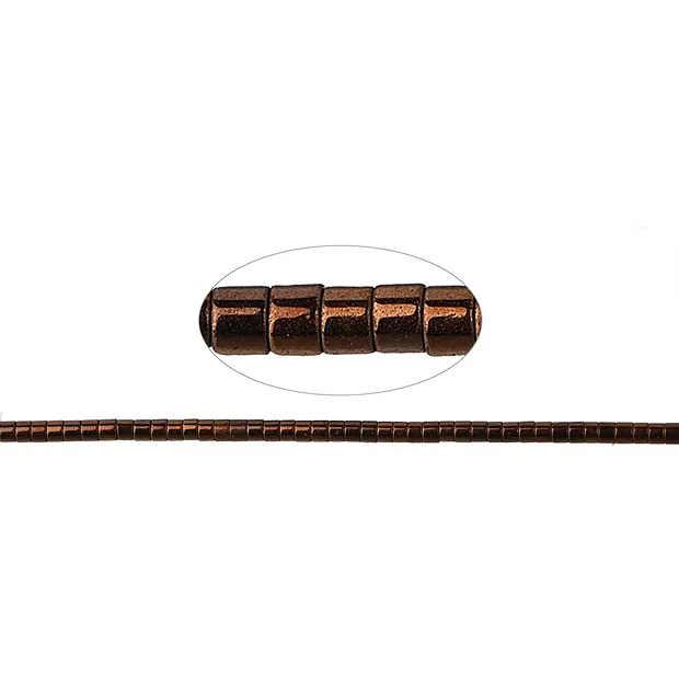Cilindro di filo (Heisihi), marrone ematina (colorato), 01 x 01mm | Marco Schreier