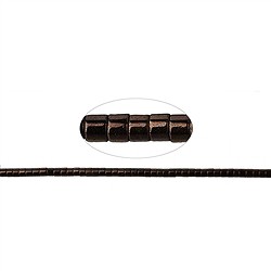 144210407826 Strand cylinder (Heisihi), hematin coffee (dyed), 01 x 01mm | Marco Schreier