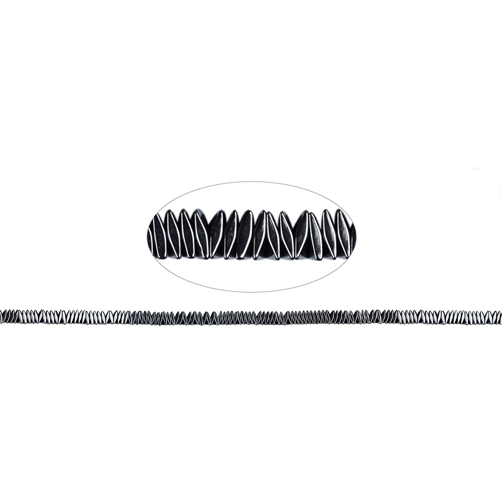 Strang Dreieck flach, Hämatin, 04mm | Schreier Edelsteine, Heilsteine & Schmuck