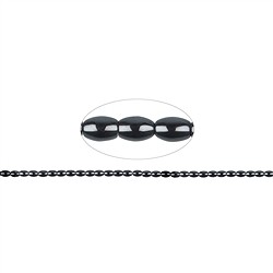 144210503320 Filo di olive, ematina, circa 06 x 04 mm | grossista gemme e pietre curative