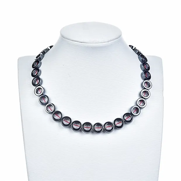 Strang Ringe, Hämatin, 12mm | Mineralien-Handel Edelsteine, Heilsteine & Schmuck