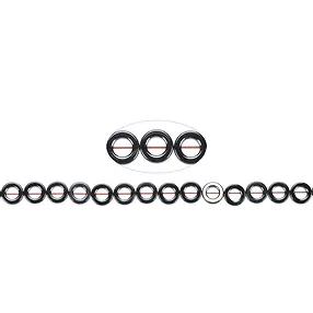 Strang Rahmen, Hämatin, 08mm | Mineralienhandel Edelsteine, Heilsteine & Schmuck