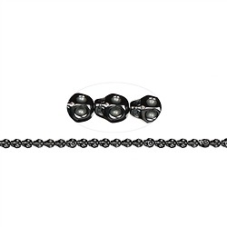 144211105120 Skull strand, hematin, 10 x 08mm | wholesaler gems, healing stones & jewelry
