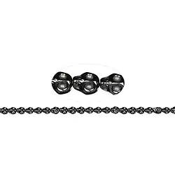 144211105120 Strang Totenkopf, Hämatin, 10 x 08mm | Schreier Edelsteine, Heilsteine & Schmuck