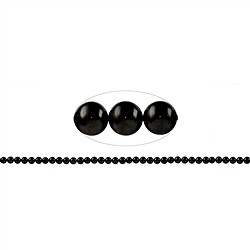 144320100320 Rang de collier boules, Shungite (stab.), 04mm | Marco Schreier