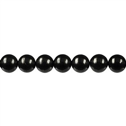 144320100920 String Beads, Shungite (stab.), 10mm | wholesaler gems, healing stones & jewelry