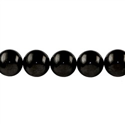 144320101420 String Beads, Shungite (stab.), 20mm | wholesaler gems, healing stones &amp; jewelry