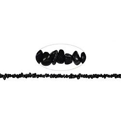 144320629020 Strand of chips, Shungite (stab.), 08-10mm (38cm) | Marco Schreier
