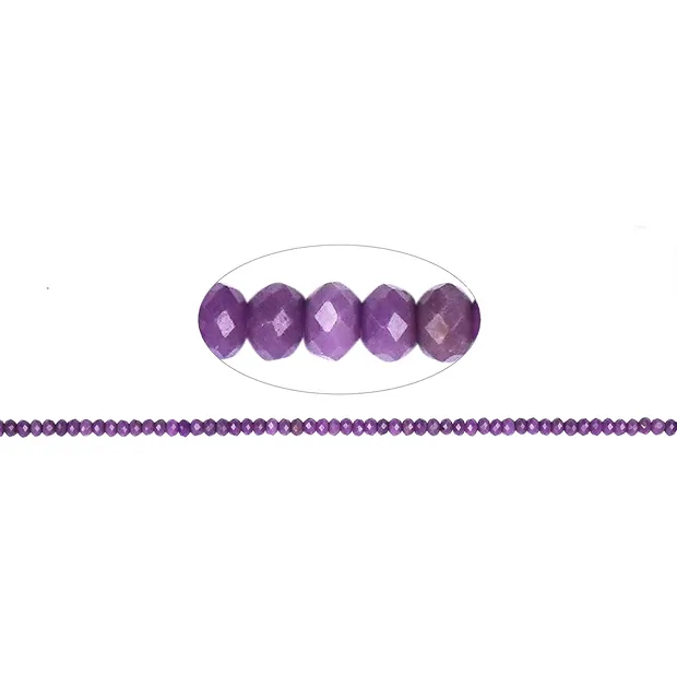 Strand button, phosphosiderite, faceted, 02 x 03mm | Marco Schreier