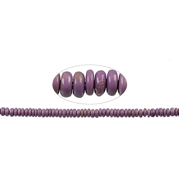 Botón de filamento, fosfosiderita, 02-04 x 08mm | Marco Schreier