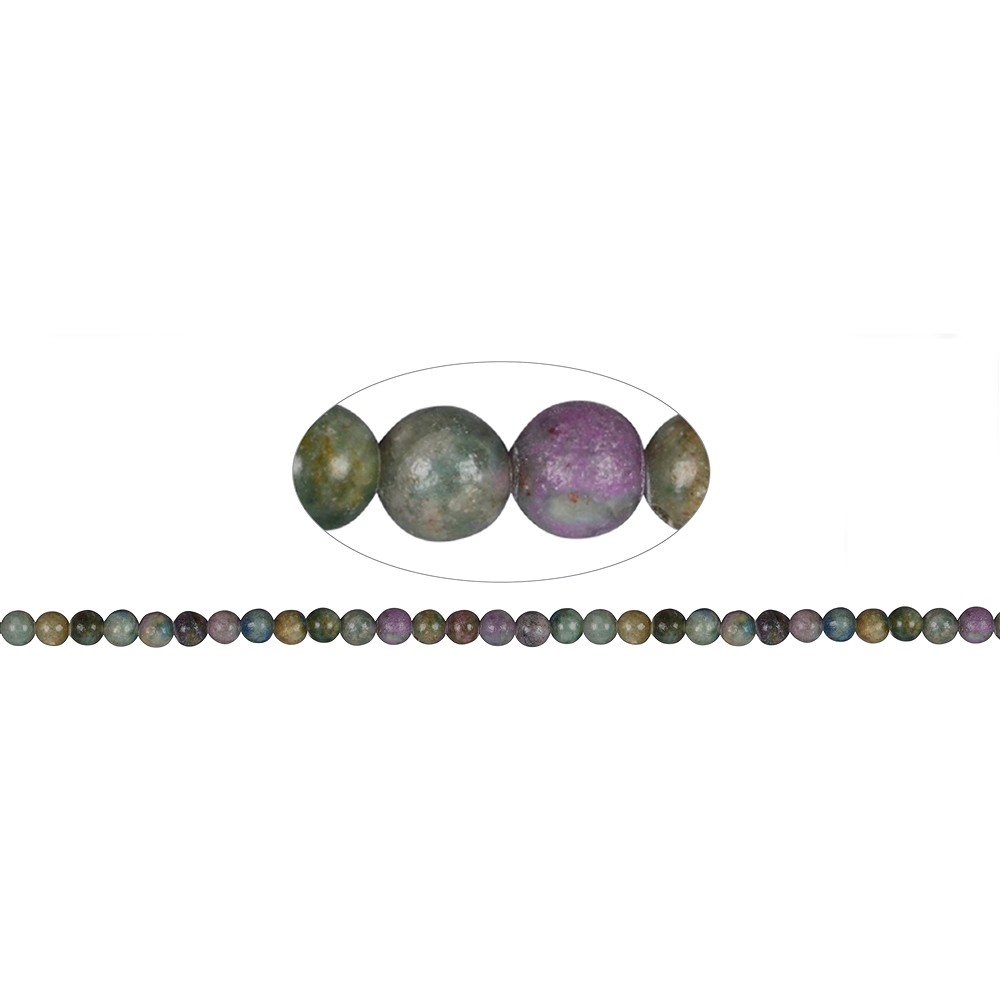 String Beads, Kyanite with Ruby, 06mm | wholesale gems, healing stones & jewelry