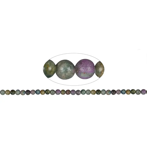 String Beads, Kyanite with Ruby, 06mm | wholesale gems, healing stones & jewelry