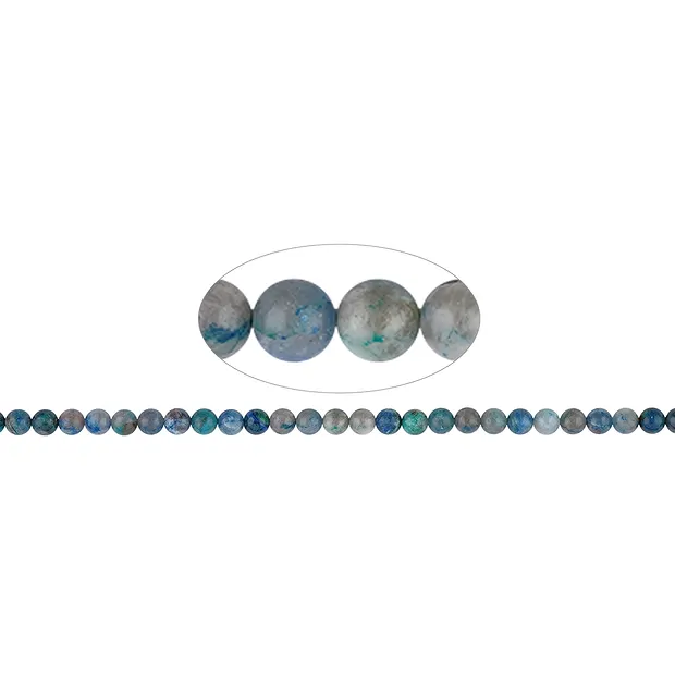 Filo di perline, shattuckite, 06-07mm | grossista gemme e pietre curative
