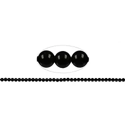 144570100120 Rang de collier boules, Spinelle (noir), 02mm | Marco Schreier