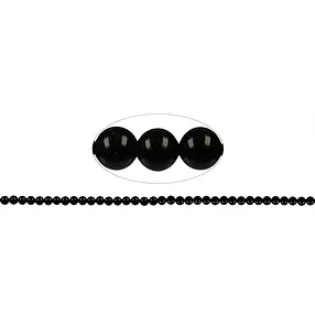 Rang de collier boules, Spinelle (noir), 02mm | Marco Schreier