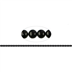 144570108220 Strang Kugeln, Spinell (schwarz), 01,75mm | GH Edelsteine, Heilsteine & Schmuck