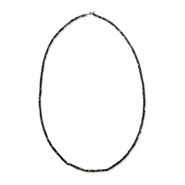 Rang de colliers, Spinelle (noir) 02mm, à facettes (39cm) | Marco Schreier
