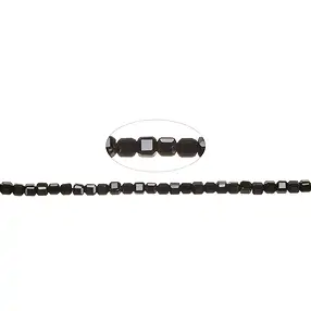 Strand cube, Spinel (black) 02mm, faceted (39cm) | Marco Schreier