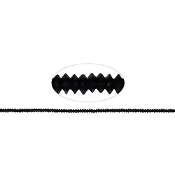 144570300523 Cord&#xF3;n bot&#xF3;n, Espinela (negra) AA&#x2B;, facetado, 01 x 03mm (33cm) | Marco Schreier