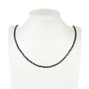 Disco/moneta a filo, Spinello (nero), sfaccettato, 04 x 02 mm (39 cm) | Marco Schreier