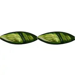 144580510922 Strang Navette, Perlmutt kiwigrün (gef.), 30 x 10mm | Marco Schreier