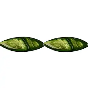 Rang de colliers, nacre vert kiwi (teintée), 30 x 10mm | Marco Schreier
