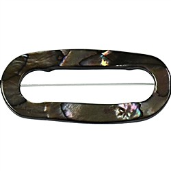 144580803720 Marco ovalado en filamento, Madre Perla (N&#xE1;car) plateado claro (te&#xF1;ido), 40 x 27mm | Marco Schreier