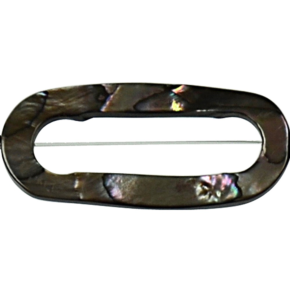 Rangs de colliers cadre ovale, nacre argent clair (teintée), 40 x 27mm | Marco Schreier