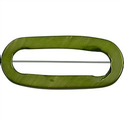 144580803722 Marco de varilla oval, Madre Perla (N&#xE1;car) verde kiwi (te&#xF1;ido), 40 x 27mm | Marco Schreier