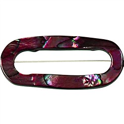 144580803724 Oval strand frame, Mother of Pearl raspberry red (dyed), 40 x 27mm | Marco Schreier