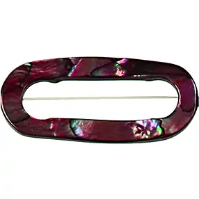 Strang Rahmen oval, Perlmutt himbeerrot (gef.), 40 x 27mm | Marco Schreier