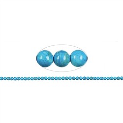 144600100120 Filo di perline, turquenite (color magnesite), 02mm | Marco Schreier