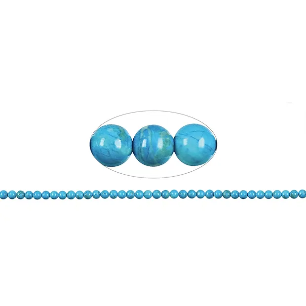 Strang Kugeln, Turquenit (Magnesit gefärbt), 02mm | Marco Schreier
