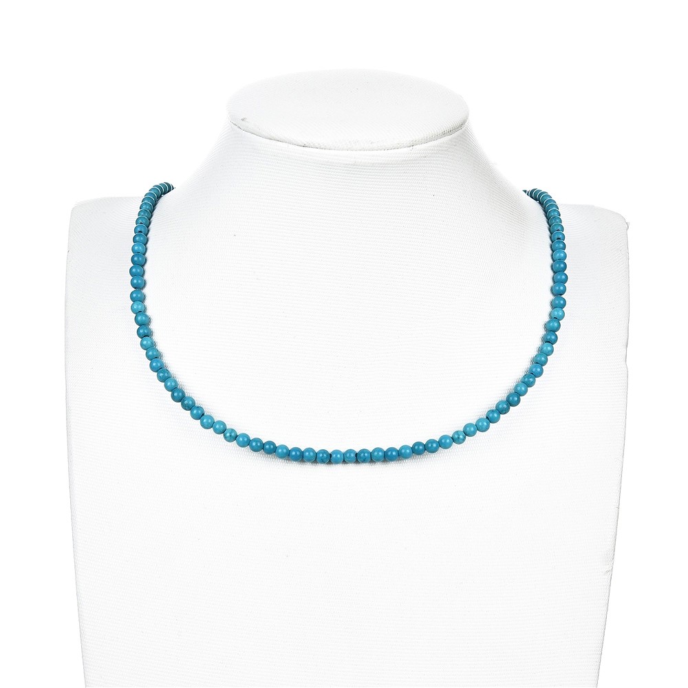 Rang de collier boules, turquénite (Magnésite colorée), 04mm | Marco Schreier