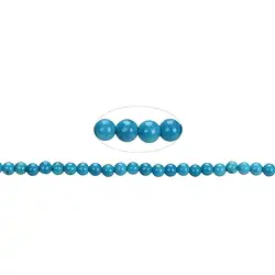 144600100320 String Beads, Turquenite (Magnesite colored), 04mm | Marco Schreier