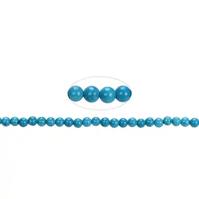 Rang de collier boules, turquénite (Magnésite colorée), 04mm | Marco Schreier