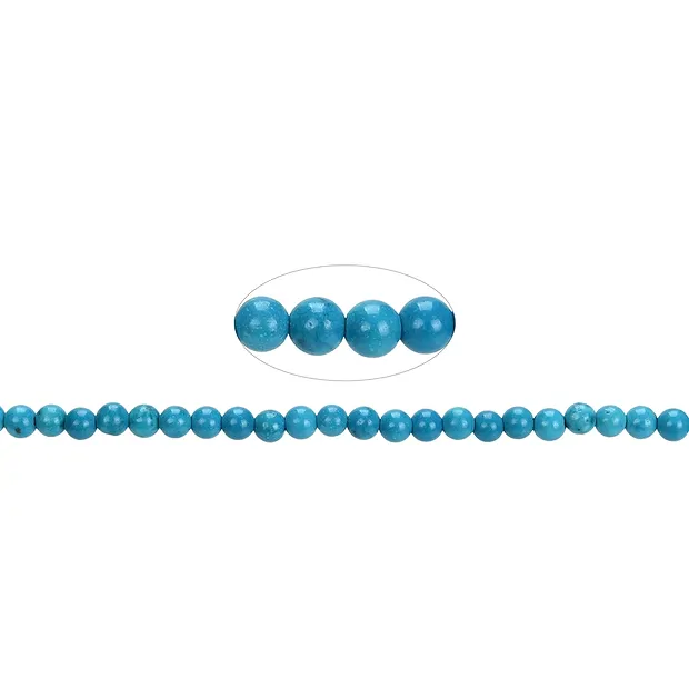 Strang Kugeln, Turquenit (Magnesit gefärbt), 04mm | Marco Schreier
