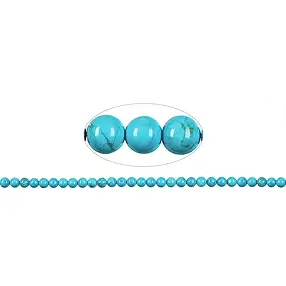 Rang de collier boules, turquénite (Magnésite colorée), 06mm | Marco Schreier