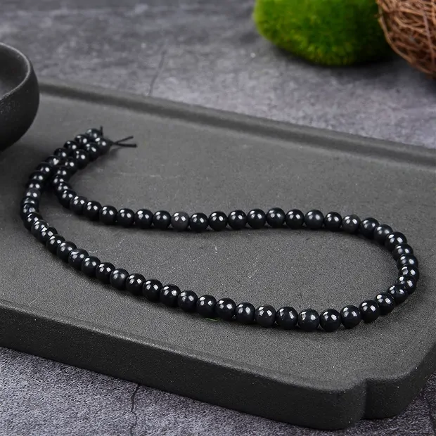 Strang Kugeln, Pyrit in Schiefer, 06mm | Edelsteine, Heilsteine & Schmuck-Handel