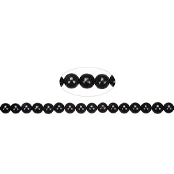 144610100520 String Beads, Pyrite in slate, 06mm | wholesaler gems, healing stones &amp; jewelry