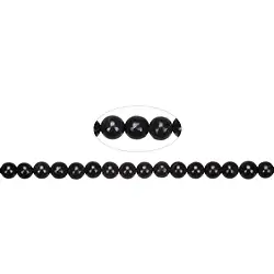 144610100520 Strang Kugeln, Pyrit in Schiefer, 06mm | Edelsteine, Heilsteine & Schmuck-Handel