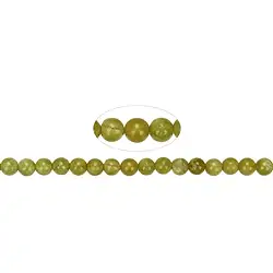 144680100520 String Beads, Opal (Pistachio Opal A), 06mm (39cm) | Marco Schreier