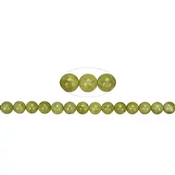 144680100720 String Beads, Opal (Pistachio Opal A), 08 mm (39cm) | Marco Schreier