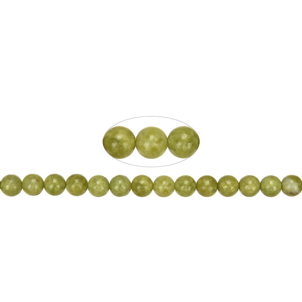 Cuentas preciosas, ópalo (ópalo pistacho A), 08 mm (39 cm) | Marco Schreier