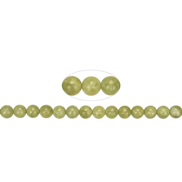 Cuentas preciosas, ópalo (ópalo pistacho A), 08 mm (39 cm) | Marco Schreier