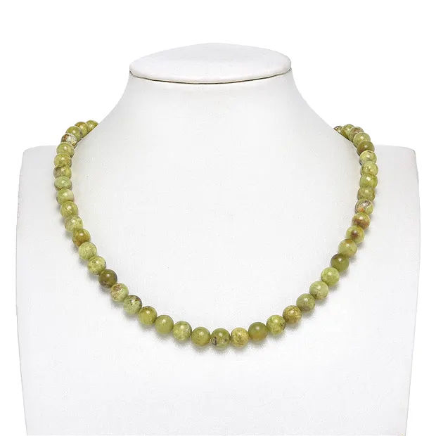 Filo di perle, opale (opale pistacchio B, chiaro), 08 mm (39 cm) | Marco Schreier