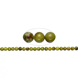 144680100721 String Beads, Opal (Pistachio opal B), 08 mm (39cm) | Marco Schreier