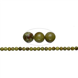 144680100722 Strang Kugeln, Opal (Pistazienopal B, dunkel), 08 mm (39cm) | Marco Schreier