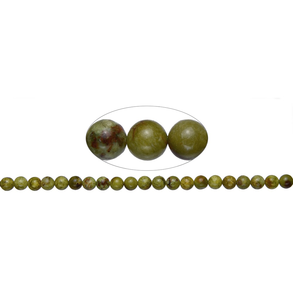 Strang Kugeln, Opal (Pistazienopal B, dunkel), 08 mm (39cm) | Marco Schreier